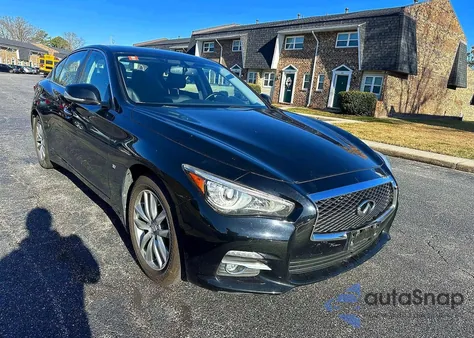 2015 Infiniti Q50 Base z USA, uszkodzony, nr VIN JN1BV7AR0FM402394